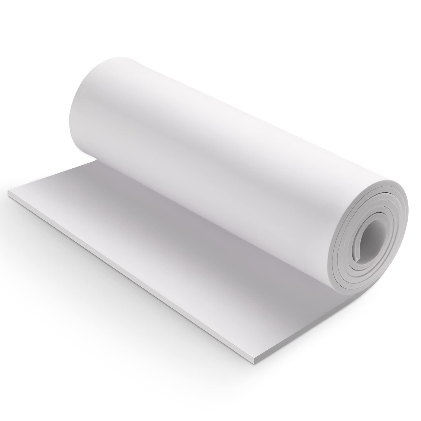 White Eva Foam Cosplay Sheets roll,Premium eva Foam 5mm Thick,59