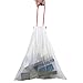 Doryh 6 Gallon White Drawstring Trash Bags, 120 Counts