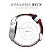 MoKo Band Compatible with Gear S3, 22mm Fine Woven Nylon Adjustable Replacement Strap fit Samsung Gear S3 Frontier/Classic/Galaxy Watch 46mm/Ticwatch pro/E2/S2/Huawei Watch GT 2 46mm, Blue&White&Red