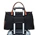 Ulgoo Carry On Tote Bag for Woman Weekend Travel Shoulder Bag in Trolley Handle (328 Blue Stripe)