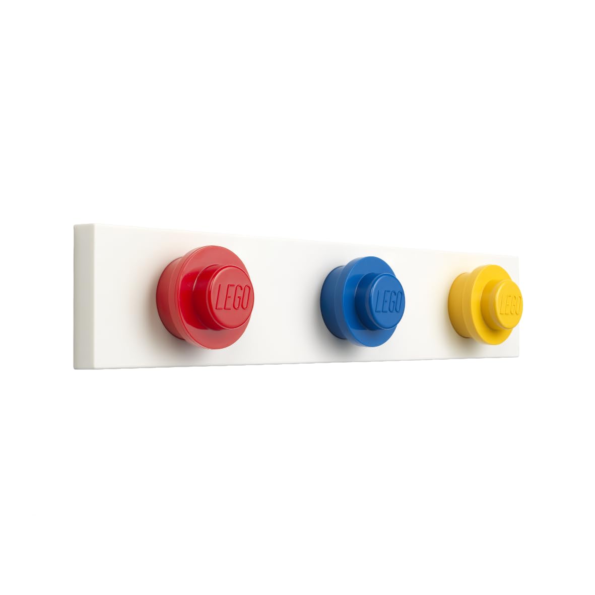 LEGO Wall Hanger - Hooks Wall Mounted Decorative Home Accessories for Kids & Adults - Cute Room Decor Space-Saving Hooks Wall Hangers Red, Blue,Yellow