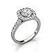 Cate & Chloe Celeste Glory 18k White Gold Ring, Engagement Ring, Wedding & Promise Ring, Silver Ring, White Gold Jewelry