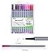 24 Color No Bleed Through Pens Markers Set 0.4 mm Fine Line Colored Sketch Writing Drawing Pen for Bullet Journal Planner Note Taking and Coloring Book