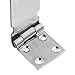 2 PCS 3 Inch Door Hasp Latch, KINJOEK Stainless Steel Padlock Hasp, 2mm Extra Thick Security Door Clasp for Push Sliding Barn