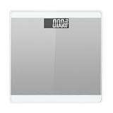 LUOYIMAN Body Weight Scale Digital Electronic Bathroom Scale High Accuracy 180kg/396lb (Silver)