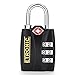 Etronic T6 TSA-Approved Lock TSA Open Alert Indicator Resettable Combination TSA-Accepted Luggage Lock, 1-3/16in (30mm) Wide