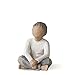 Willow Tree Imaginative Child (Darker Skin Tone & Hair Color), Sculpted Hand-Painted Figure