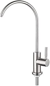 YO-TOKU - Grifo para lavabo de baño, de acero inoxidable 304 cepillado