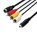 AV TV-Out Audio Video Cable Compatible Sony Handycam DCR-SR42, DCR-SR45, DCR-SR46, DCR-SR47, DCR-SR68, DCR-SX40, DCR-SX41, DCR-SX44, DCR-SX45, DCR-SX63, DCR-SX65, DCR-SX85 (Compatible Models Listed Be