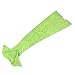 NOPTEG Mermaid Tail Blanket Crochet Mermaid Blanket for Adult and Kids, All Seasons Sleeping Blankets, Warm Soft Living Room Sleeping Bag,Birthday (Adult, Wave Green)