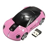 BESTRUNNER 2.4G 1600DPI 3D Car Shape Wireless Optical Mouse USB Receiver For Laptop PC