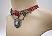 ETERNITY J. Vintage Princess Lolita Lace Victorian Necklace Bracelet Edwardian Vampire Gothic Choker Pendant (Red2)