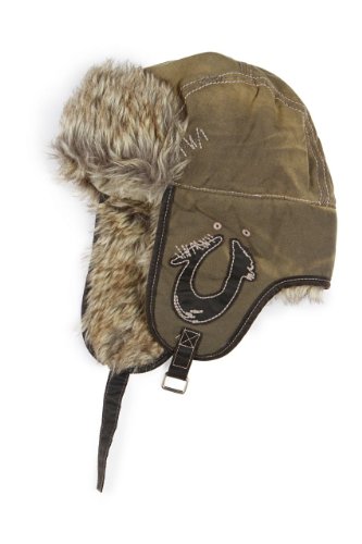 True Religion Aviator Hat CANVAS HELMET 