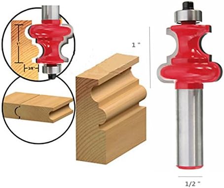 EsportsMJJ RB16 1/2 Inch Round Shank Carbide Router Bit Milling Cutter Engraving Tool