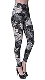 Regular Size Printed Brushed Leggings (Ageless Blossom)