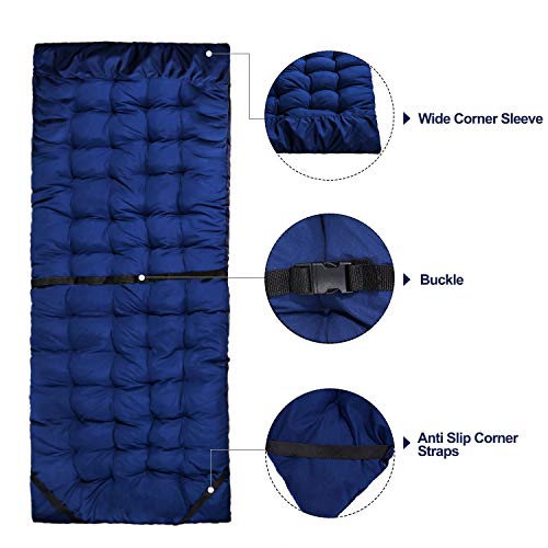 RedSwing XL Cot Mattress Pad, Cot Pads for Camping, 3.2'' Thick Cotton