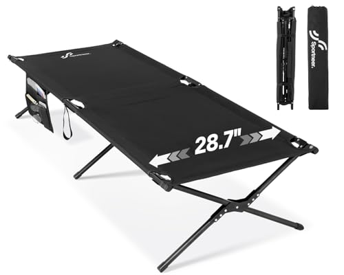 Sportneer Feldbett Klappbett 199 * 73cm, Feldbett Klappbar Campingbett Aktualisierte Version, Gästebett Klappbar XXL für Zelten Wandern Outdoor Wander