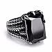 ELFASIO Stainless Steel Ring for Men Dragon Claw Black Cubic Zirconia Biker Jewelry Size 8 to 15