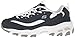 Skechers womens D'lites Looking Glass Memory Foam Lace-up Sneaker,Navy/White Lace,8.5 M US