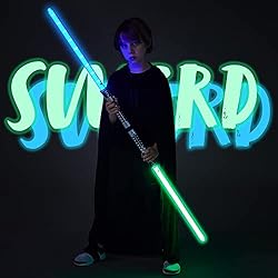 JOYIN 2-in-1 Light Up Saber, Sword for Kids, LED