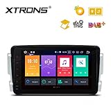XTRONS 8 Inch Android 8.0 Octa Core 4G RAM 32G ROM Multi Touch Screen Car Stereo Player GPS DVR Wifi TPMS OBD2 for Mercedes Benz C-Class W203 W168