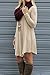 Shirt Flowy Dress Green Dress Casual Sleeve Wine Long Womens Loose(Beige,Large)