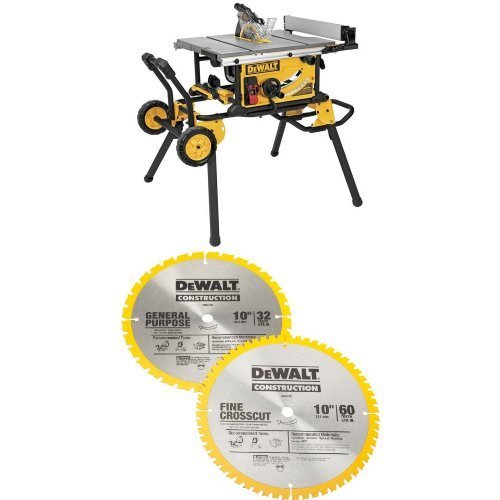 DEWALT DWE7491RS 10Inch Jobsite Table Saw with 321/2Inch Rip