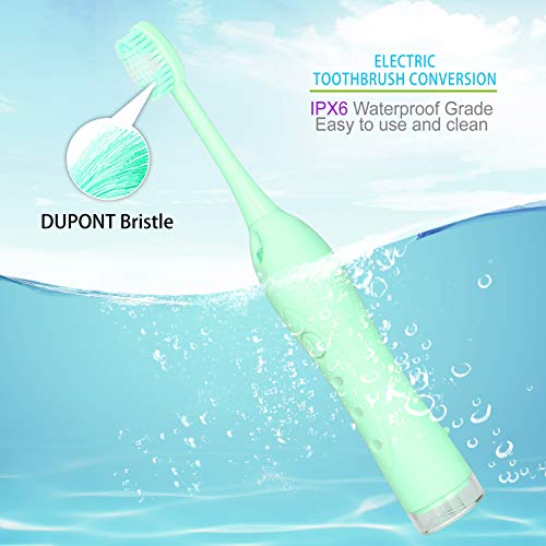 Electric Dental Calculus Remover Plaque Remover for Teeth with Electric Sonic Toothbrush Ultrasonic Tartar Scraper Stain Remover with Dental Picks Mirror(Green)