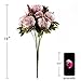 Leagel Fake Flowers Vintage Artificial Peony Silk Flowers Bouquet Wedding Home Decoration, Pack of 1 (Sweetened Bean)