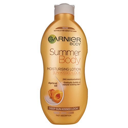 Garnier Summer Body Gradual Tan Moisturiser Deep 250 ml, For A Radiant, Sun Kissed Glow