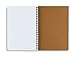 MILIKO A5 Water Wave Sytle PU Leather Wirebound/Spiral Refillable Notebook/Journal, Organizer/Planner-120 Sheet-60 Sheets Dot Grid Plus 60 Sheets Ruled Refills, 3 Transparent Dividers Included
