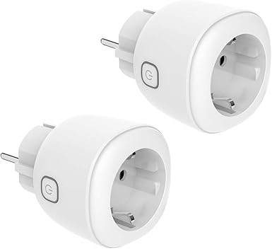 KEXIN WLAN Smart Steckdose 2er Pack Alexa Stochdose Intelligente Wi Fi Smart Home Steckdosen mit App Fernsteuerung Sprachsteuerung Kompatibel mit Google Home Alexa NUR auf 2 4 GHz Netzwerk Wei