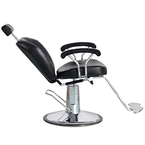shengyu Hydraulic Reclining Barber Chair Salon Shampoo Beauty Spa Equipment (Black)