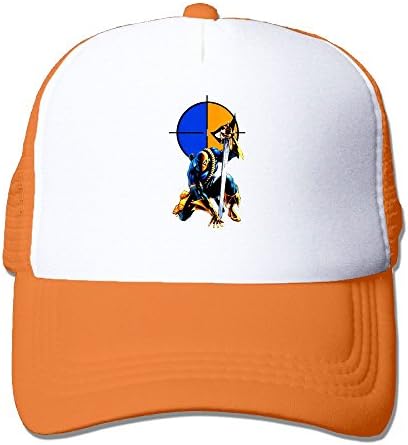Avis N Deathstroke Mesh Hat Trucker Snapback Hat Orange
