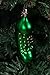 Pickle Christmas Ornament Set by Clever Creations | Metallic Pickles in Green | 3 Pack | Festive Holiday Décor | Lightweight Shatter Resistant | Hangers Included | 1.5