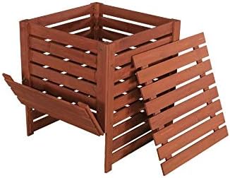 Solid Wood Slatted Compost Bin