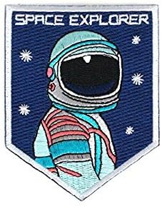 NASA Astronaunt Space Explorer Badge Iron on, Sew on Embroidered Patch.
