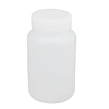 uxcell 250ml 40mm Dia Wide Mouth HDPE Plastic Round