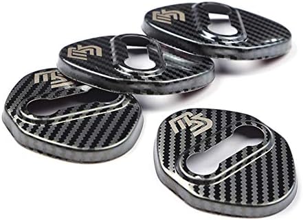 4PCS STAINLESS STEEL CAR DOOR LOCK BUCKLE PROTECT COVER CASES FOR MAZDA CX5 CX-5 CX-8 CX8 2017 2018 2019 ACCESSORIES