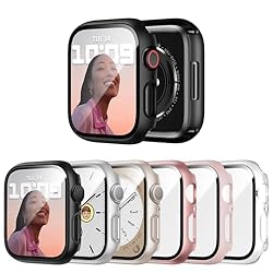 JERXUN 6 Pack Case with Tempered Glass Screen