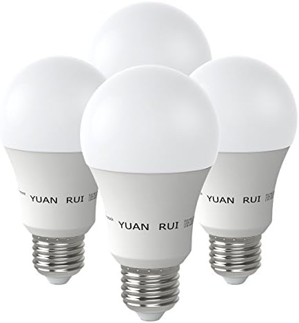 Yuan Rui LED Lighting Bulbs 100 Watt equivalent 11W Light Bulbs 1000 Lumens Non-Dimmable A19 Base E26 (4-Pack, Daylight(5000K))