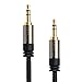 KabelDirekt – 10 feet 3.5mm to 3.5mm Stereo Audio Cable, Nylon-Braided – Pro Series