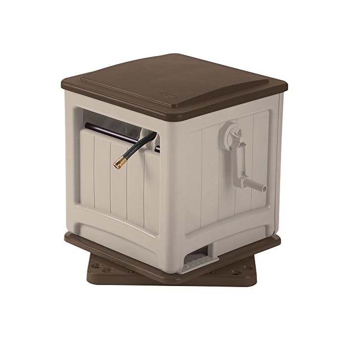 Suncast 225 ft. Swivel Hideaway Hose Reel with Hose Guide and Crank