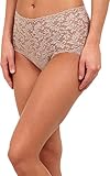 Hanky Panky Women's Signature Lace Retro V-Kini Taupe Briefs SM