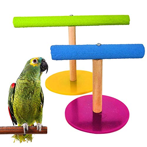 Professional Wooden Pet Bird Parrot Cage Training Stand Perch Play Gym Budgie Parakeet, Parrot Training Stand – Bird Cage with Stand, Bird T Stand, Bird Training Perch, Bird Perch Stand, Bird Stand