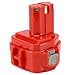 POWERAXIS 12V 2.0Ah Replacement Battery for Makita 1222, 1233, 1234, PA12, 1220, 1235, 1235B, 1235F, 192696-2, 192698-8, 192698-A, 193138-9, 193157-5 Cordless Power Tool(Red)