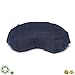 Seat Of Your Soul Navy Meditation Cushion – 10 Colors Crescent Yoga Pillow; Organic Cotton Zafu Cover & Zipper Liner to Adjust USA Buckwheat Hulls; Floor Pouf for Sitting Kids, Men or Women