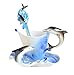 Kobwa(TM) Cute Dolphin Handmade Porcelain Tea Mug Coffee Cup Set with Spoon and Saucer (Blue) with Kobwa's Keyring