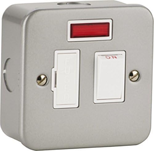 Knightsbridge MC6300N Metalclad 13A Switched Fused Spur Unit W/Neon by WIF