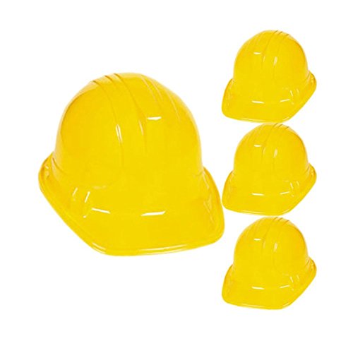 YELLOW CONSTRUCTION HATS (1 DOZEN) - BULK, Model: IN-25-1615